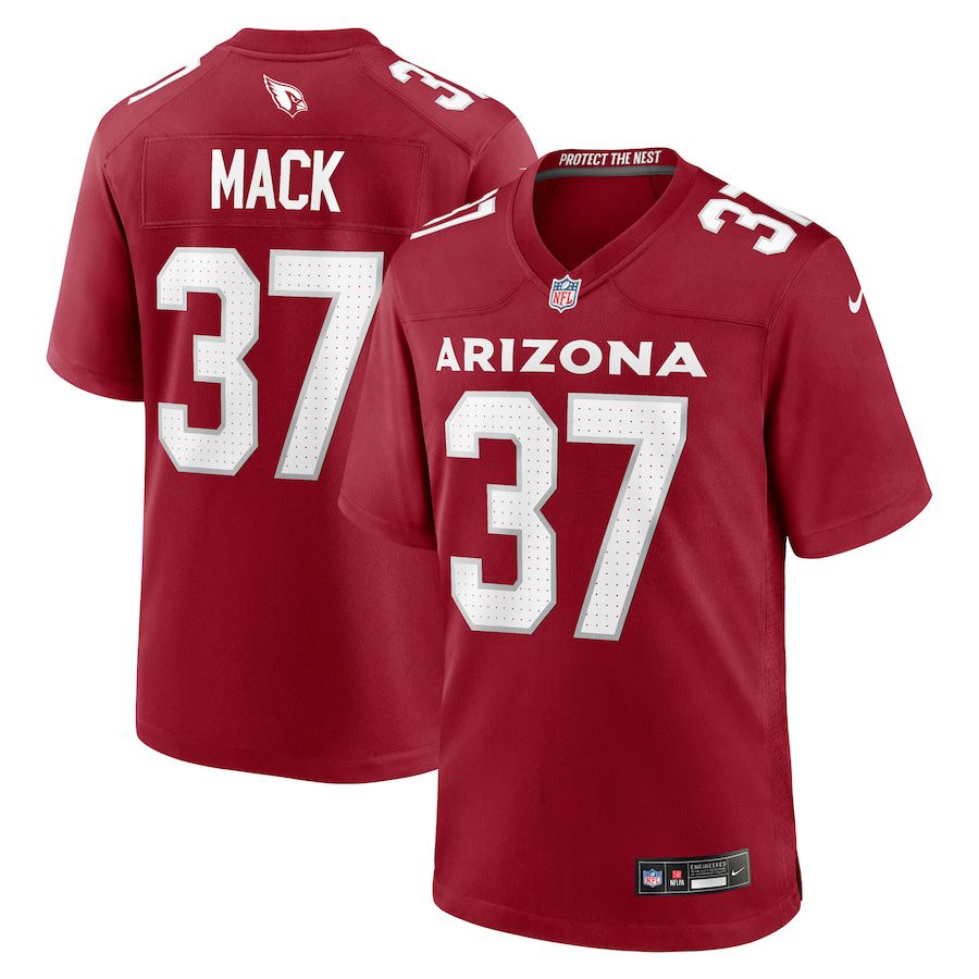 Men Arizona Cardinals #37 Marlon Mack Nike Cardinal Team Game NFL Jersey